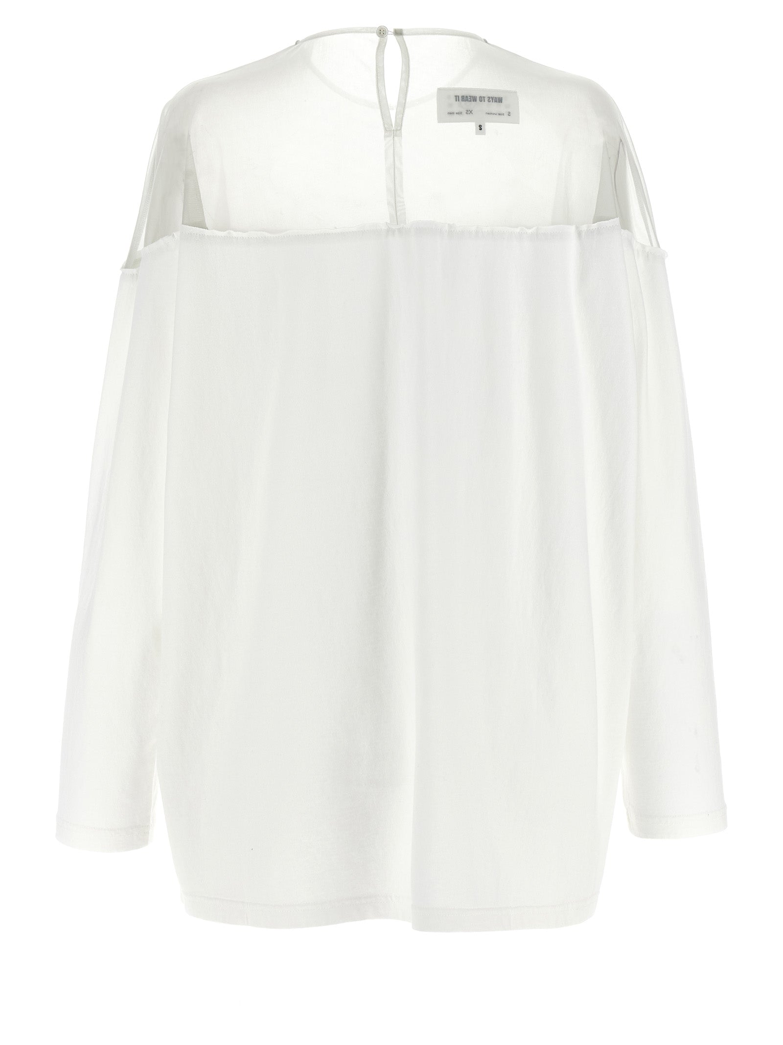 Mm6 Maison Margiela Tulle Insert T-shirt
