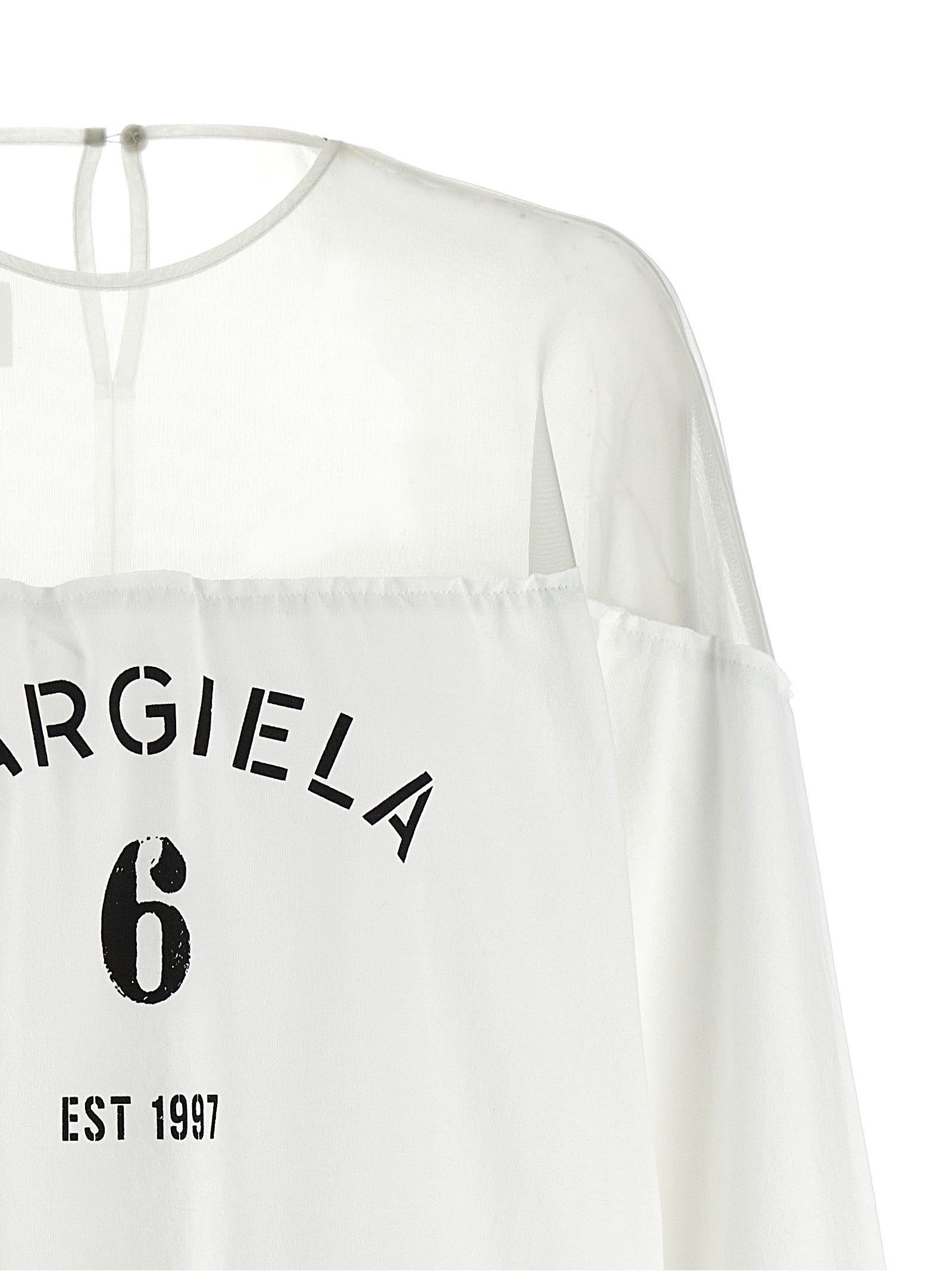 Mm6 Maison Margiela Tulle Insert T-shirt