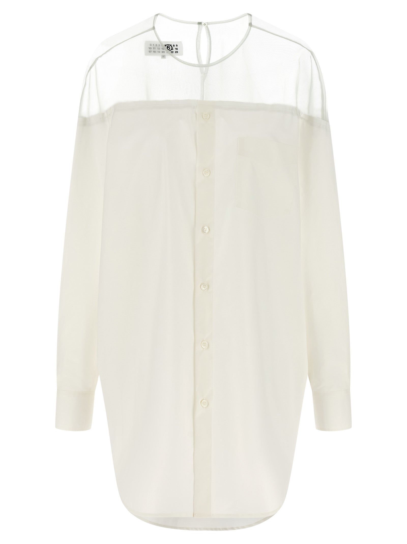 Mm6 Maison Margiela Tulle Insert Shirt