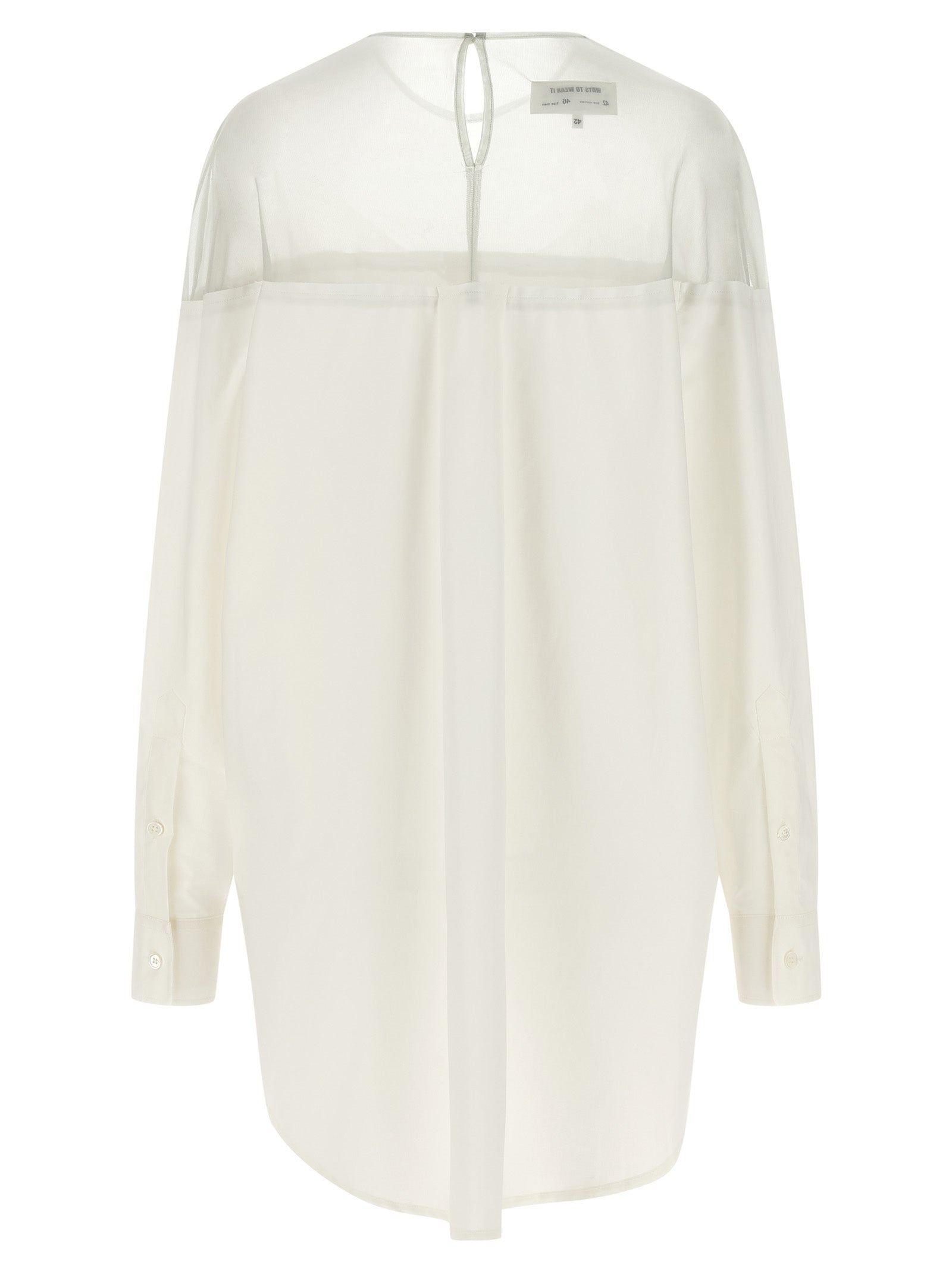 Mm6 Maison Margiela Tulle Insert Shirt