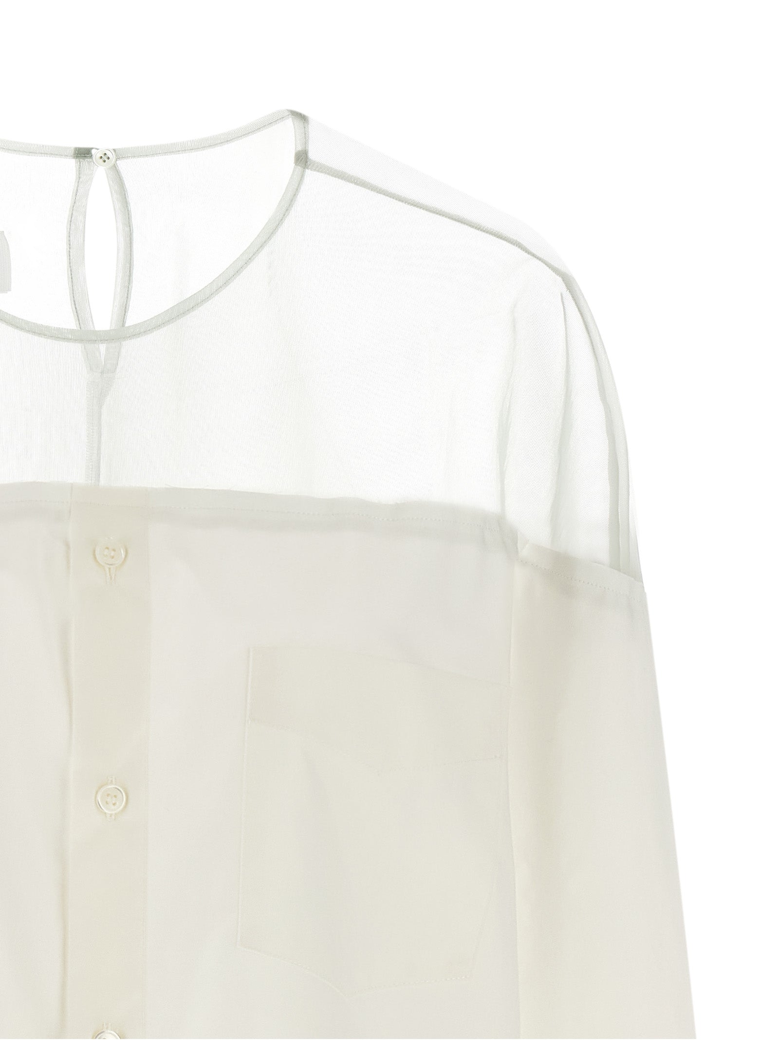 Mm6 Maison Margiela Tulle Insert Shirt