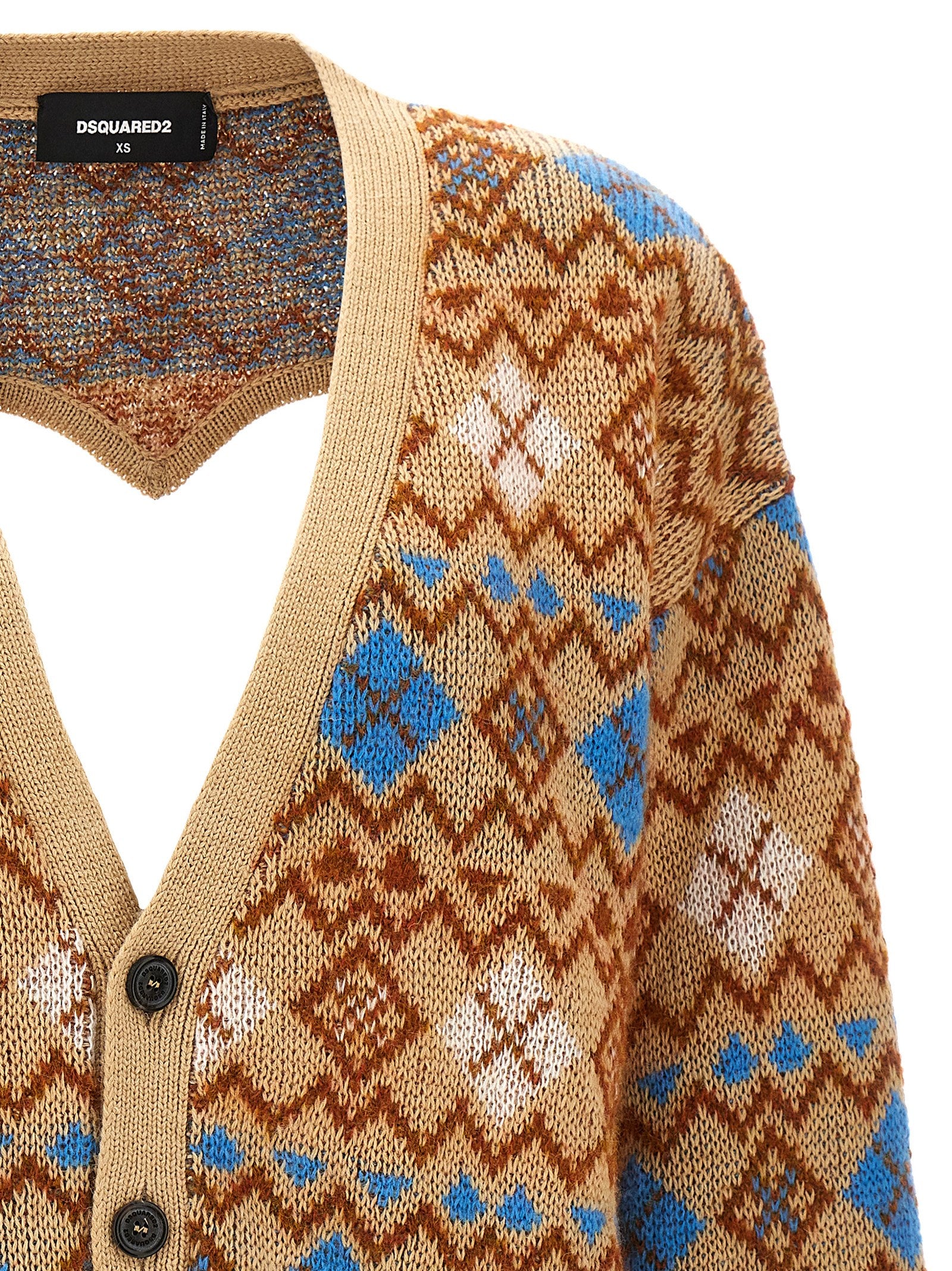 Dsquared2 Heart Vintage Shetland Cardigan