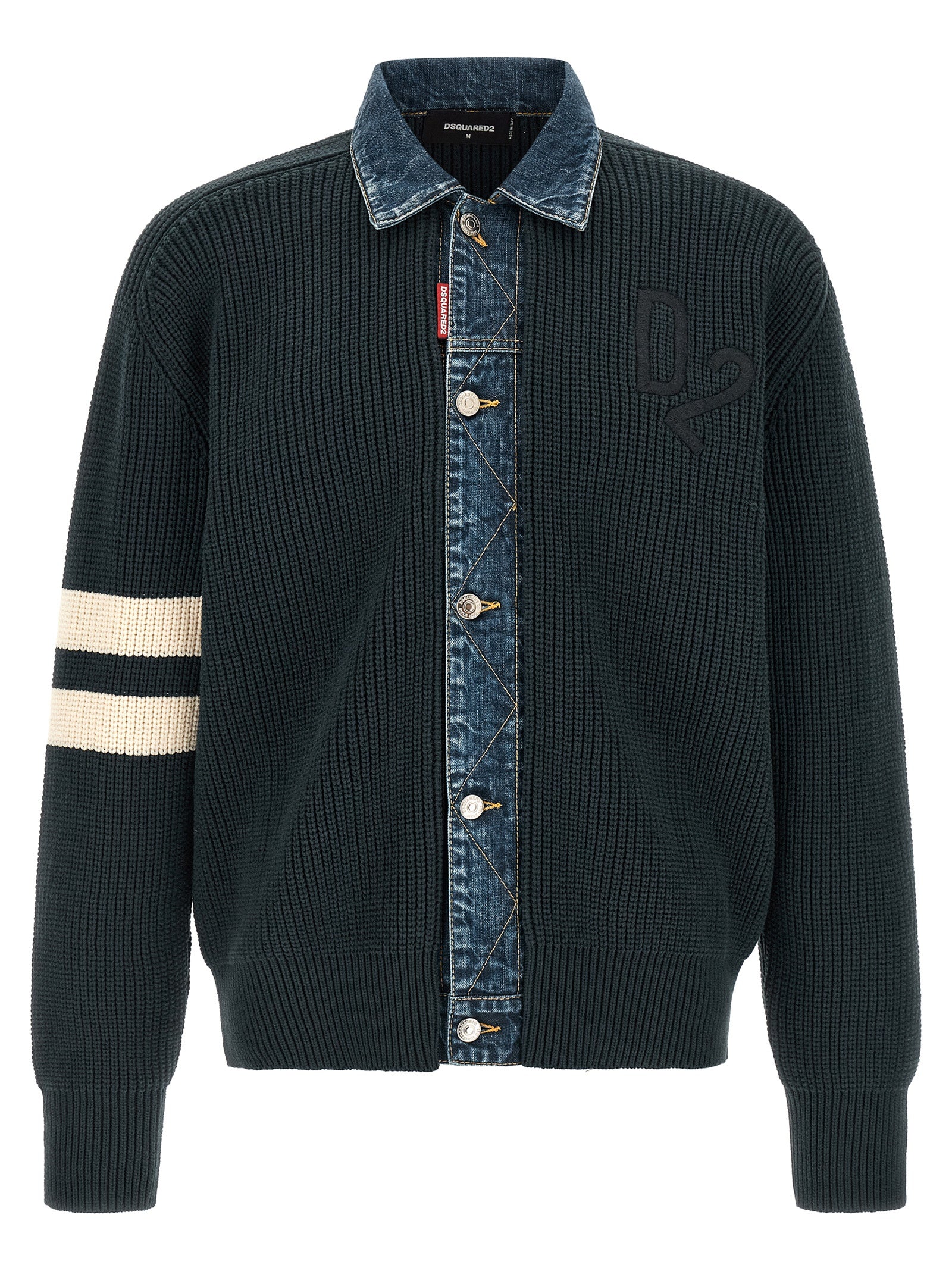 Dsquared2 Denim Mix D2 Cardigan