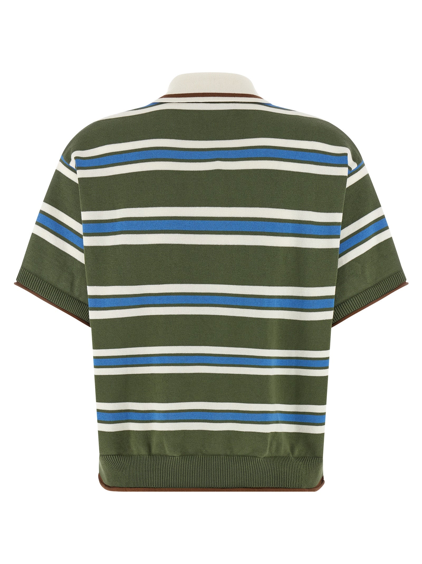 Dsquared2 Striped Knit Polo Shirt