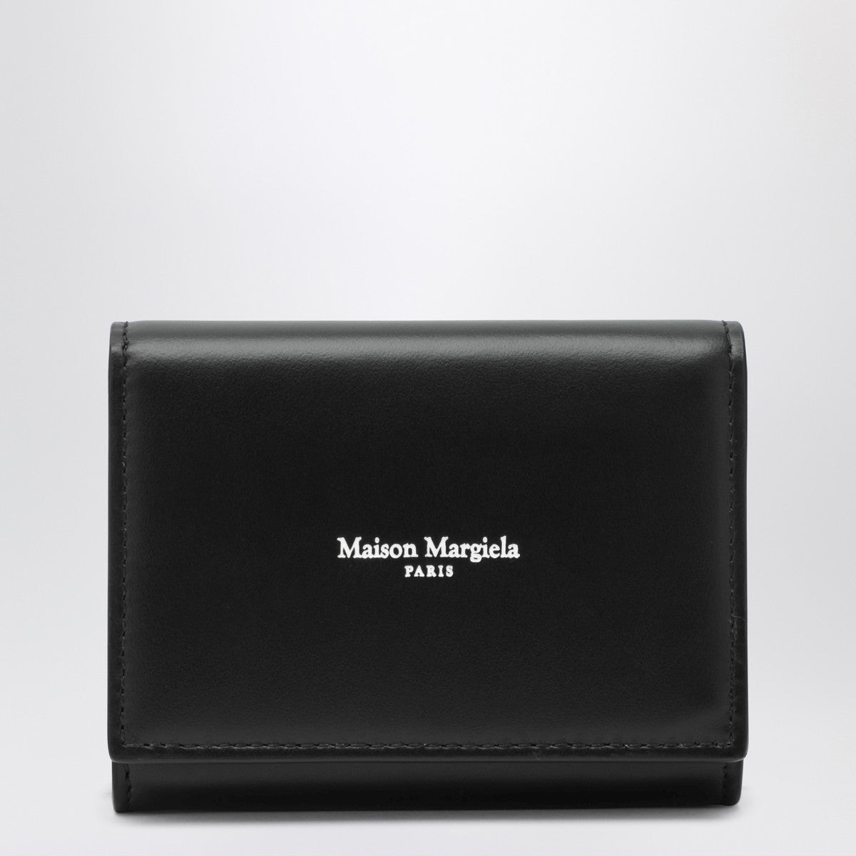 Maison Margiela Compact black wallet with logo