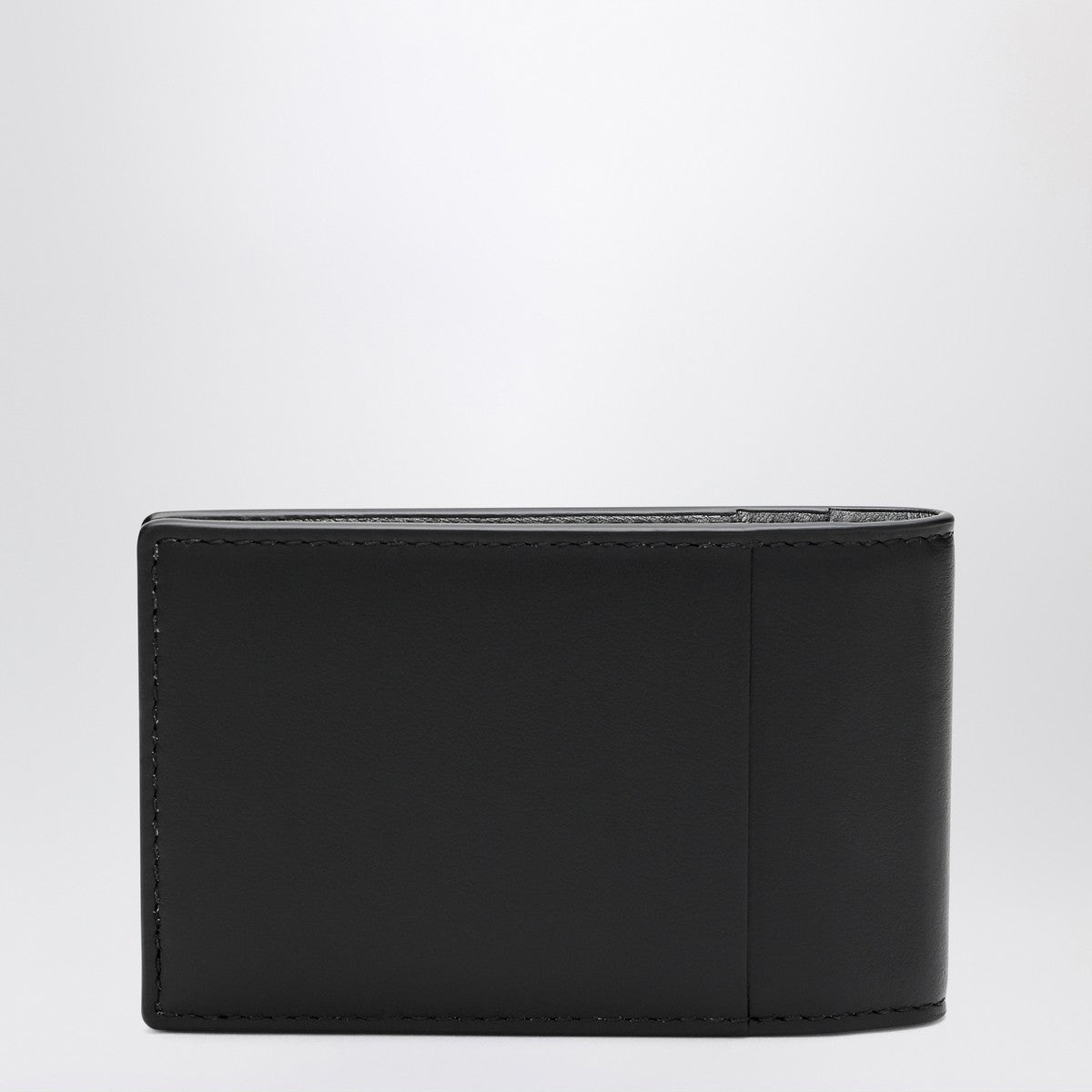 Maison Margiela Black button card holder with logo