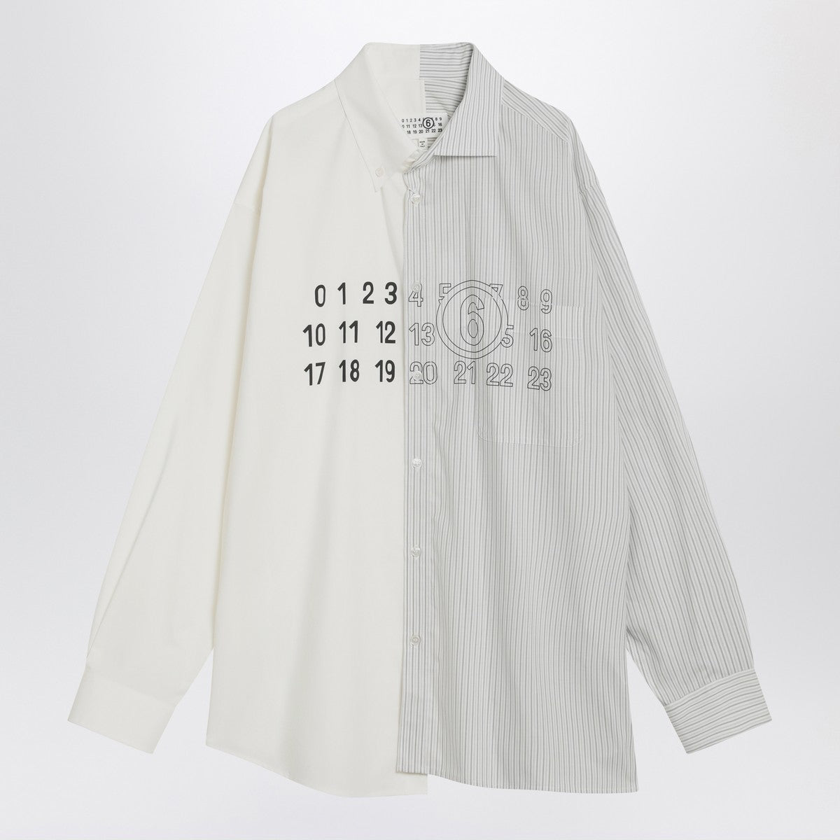 MM6 Maison Margiela Numeric Signature poplin shirt