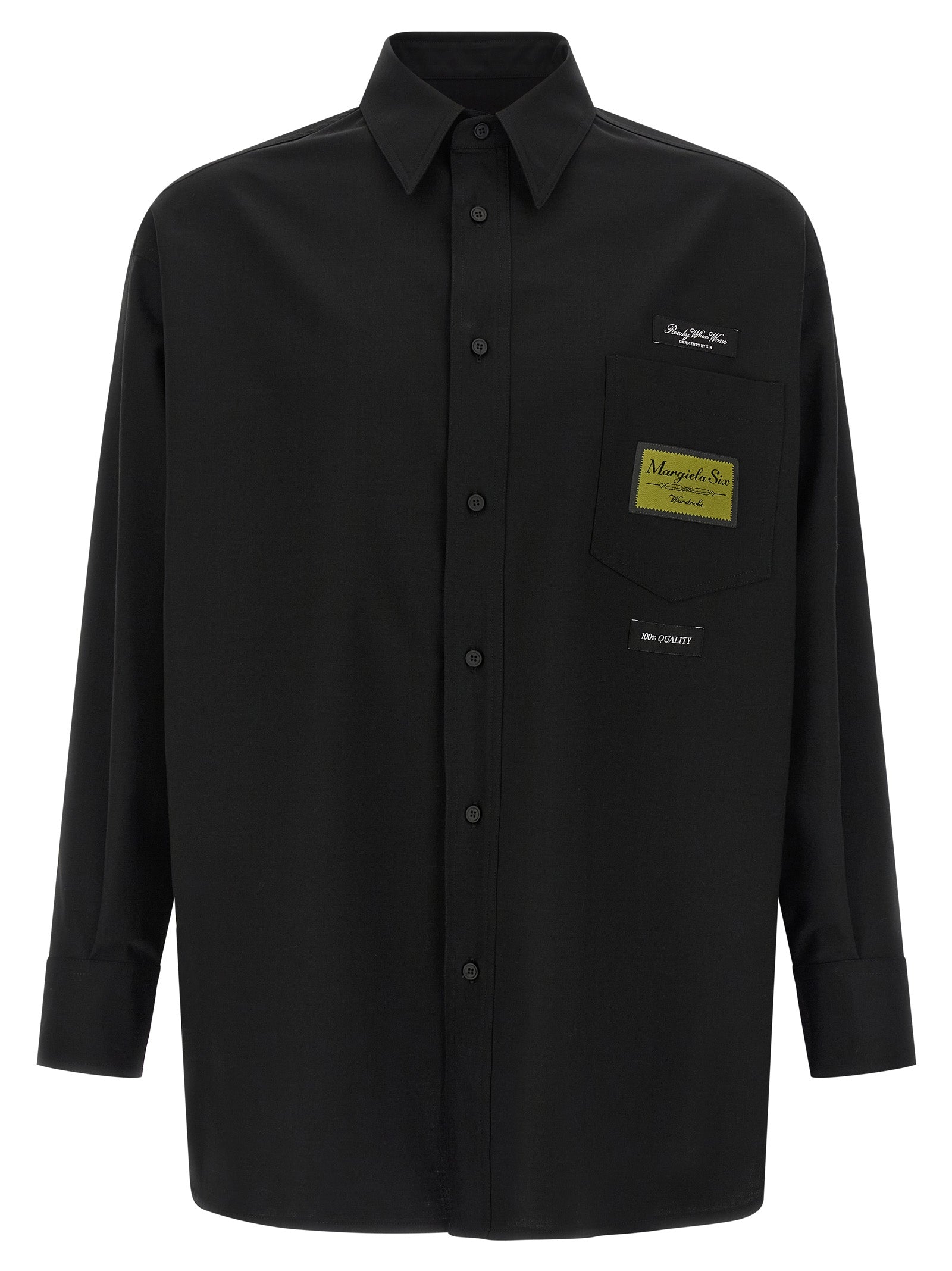 Mm6 Maison Margiela Jacquard Label Shirt