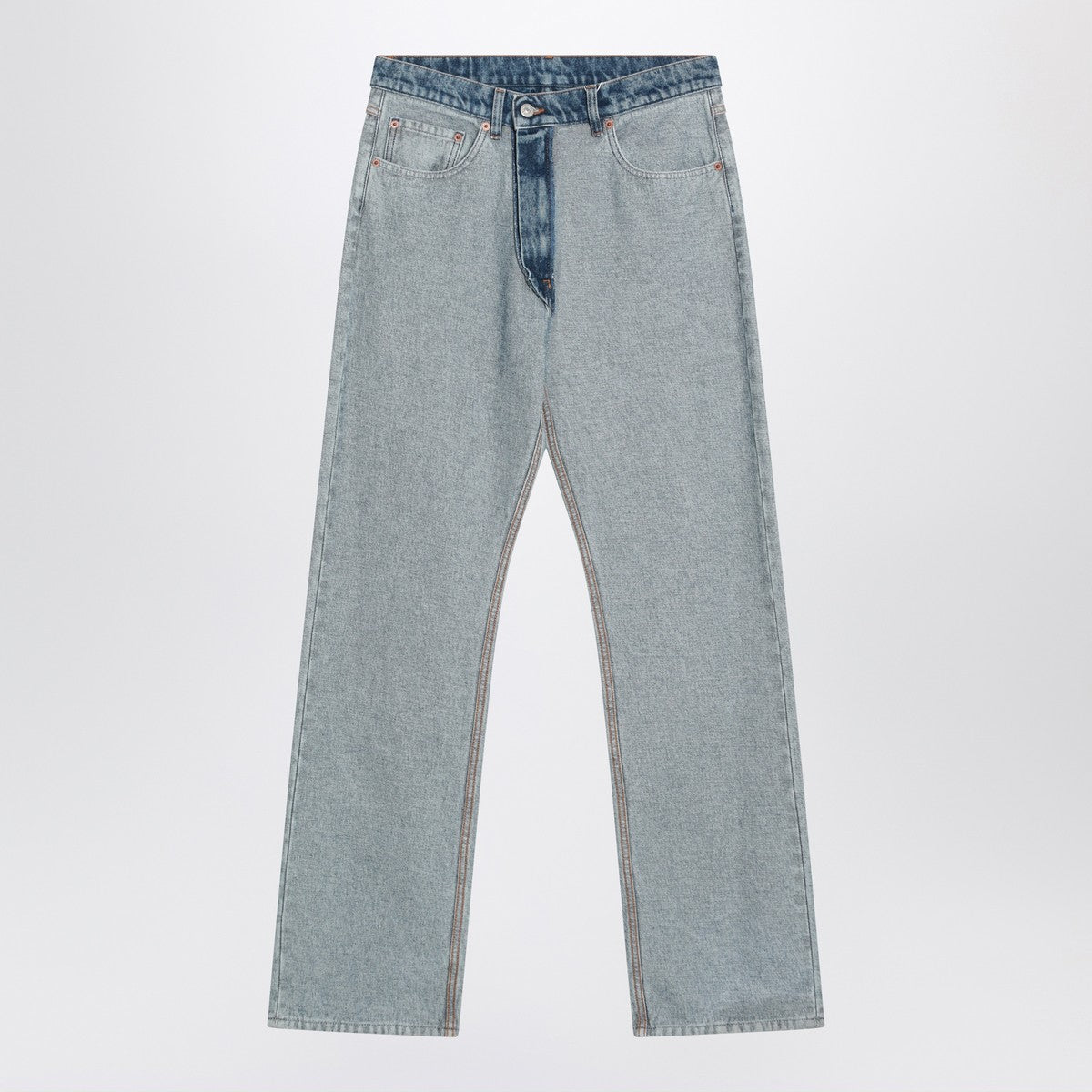 MM6 Maison Margiela Two-tone washed jeans