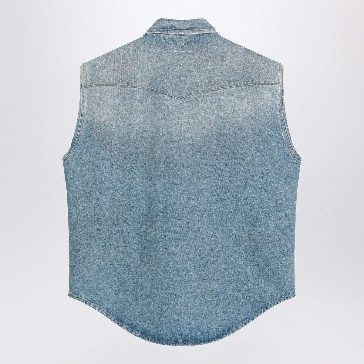 MM6 Maison Margiela Faded blue vest with rips