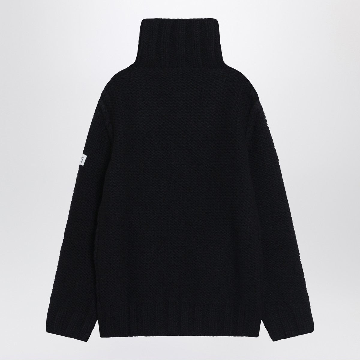 MM6 Maison Margiela Black wool turtleneck sweater