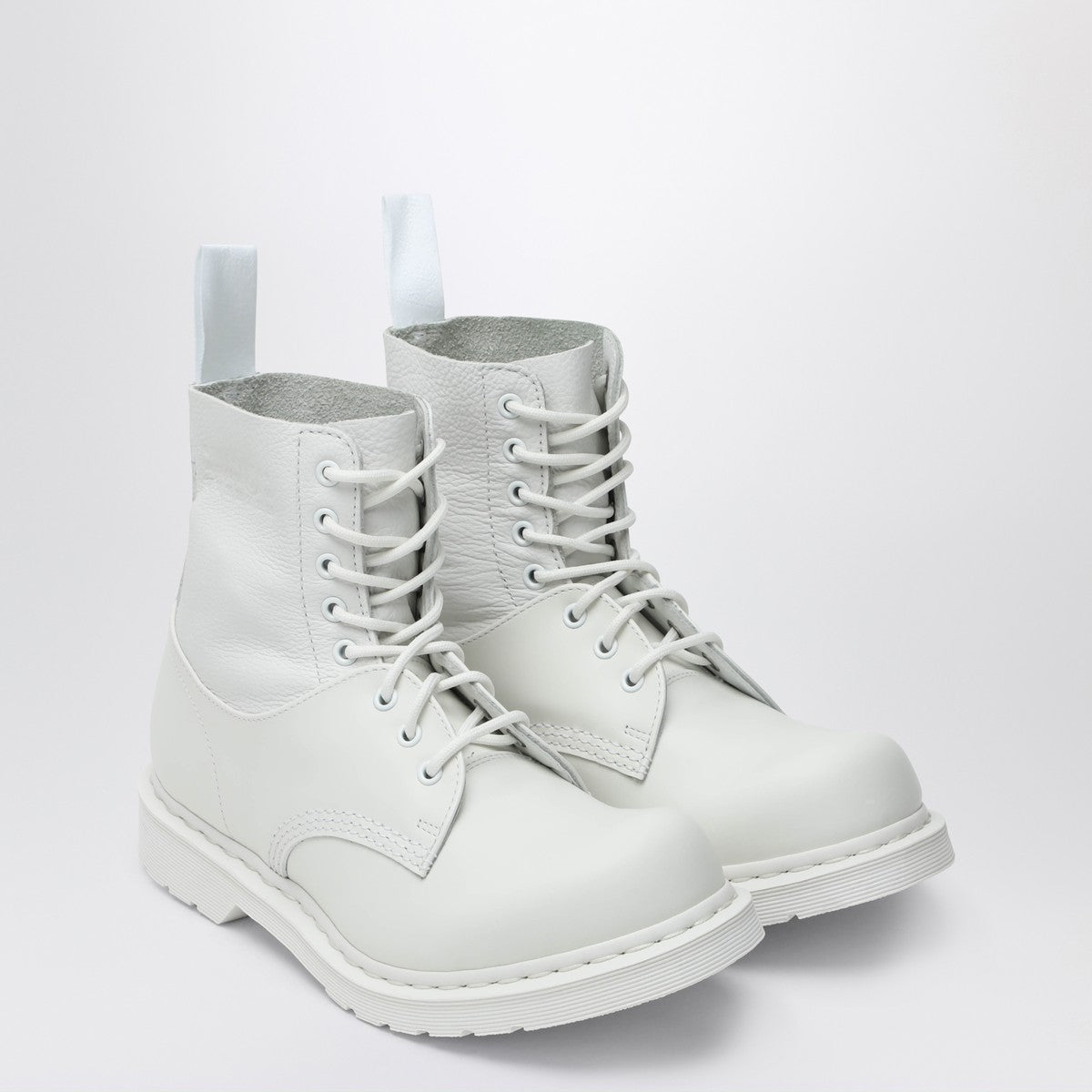 MM6 Maison Margiela White lace-up boot MM6 X Dr. Martens
