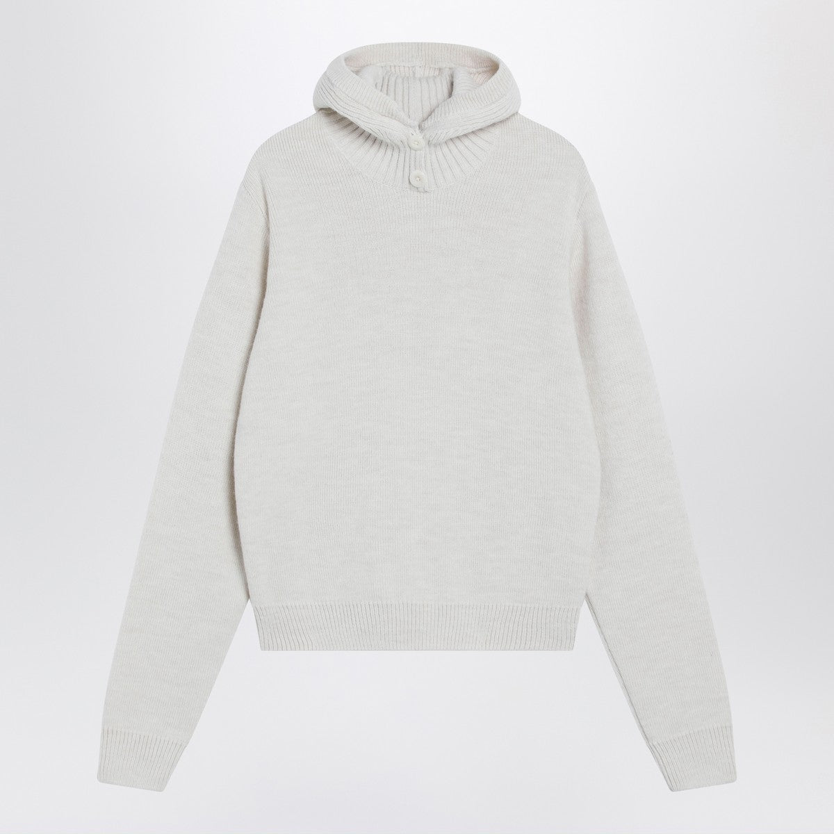 LEMAIRE Cream hooded sweater