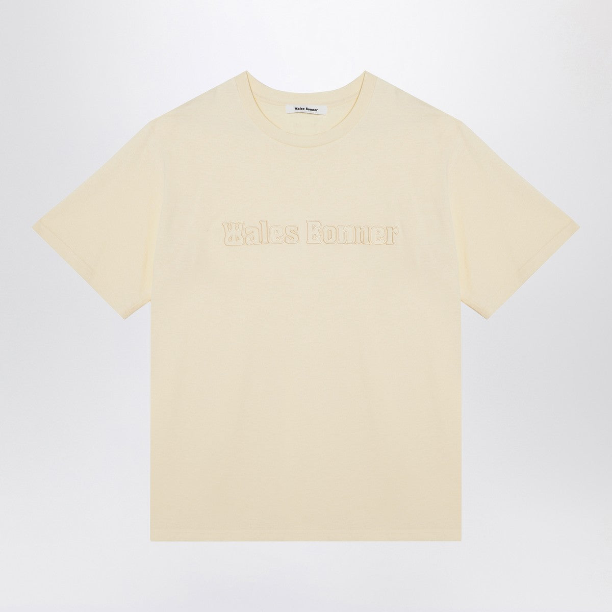 Wales Bonner Organic cotton light yellow T-shirt