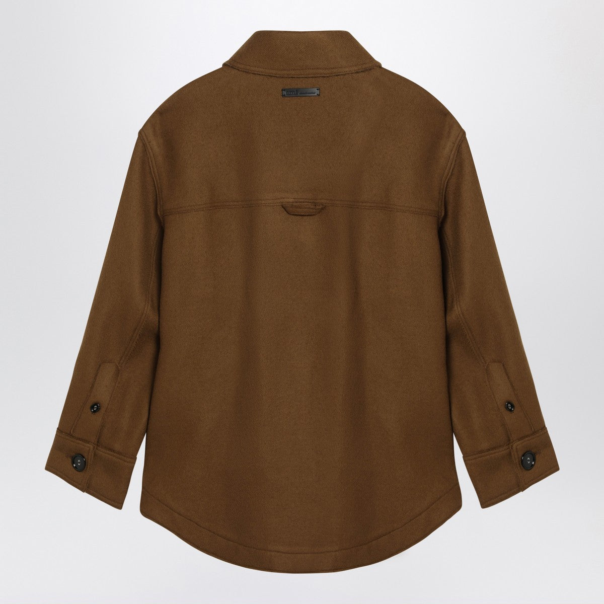Ami Paris Hazelnut wool shirt with pockets