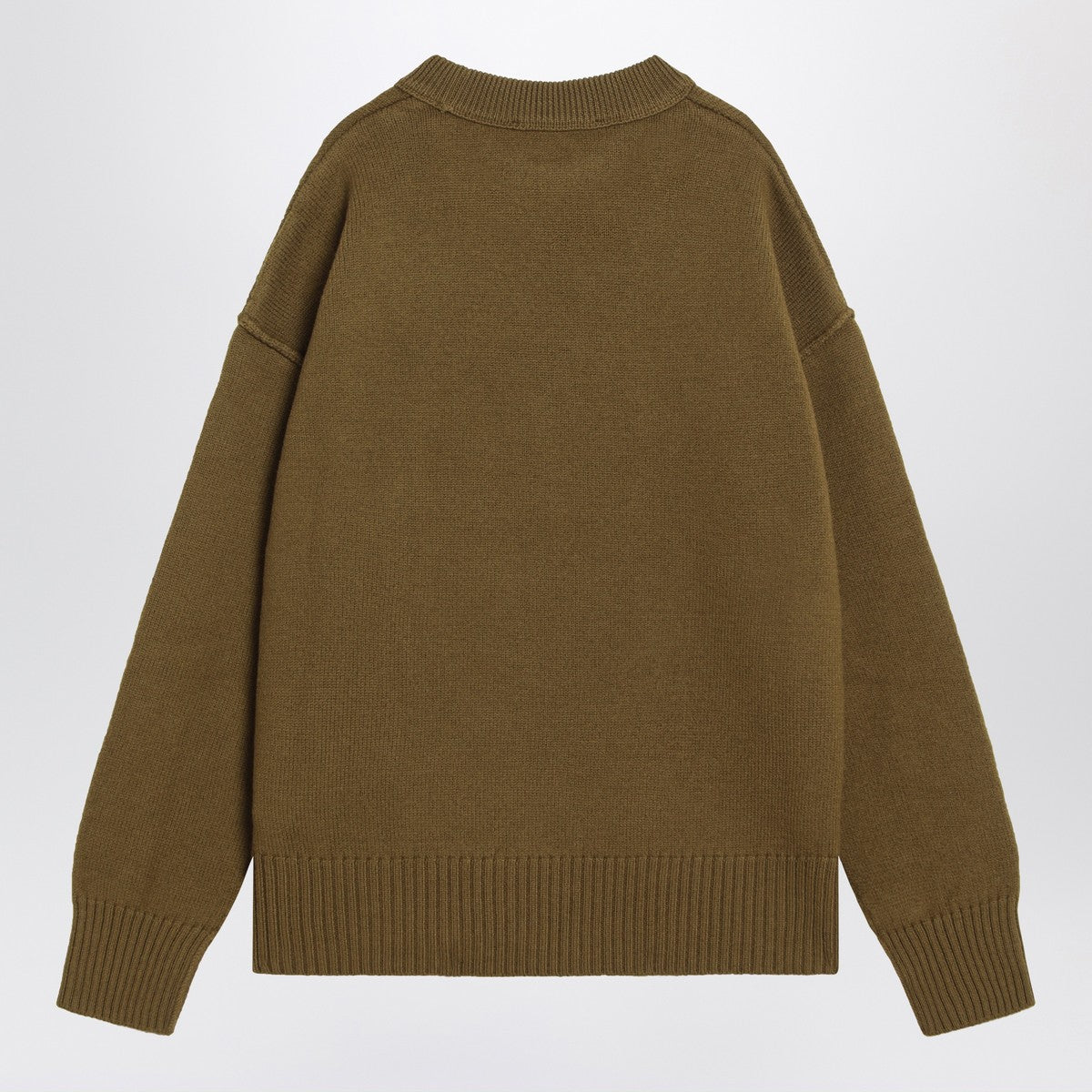 Ami Paris Bronze Ami De Coeur wool jumper