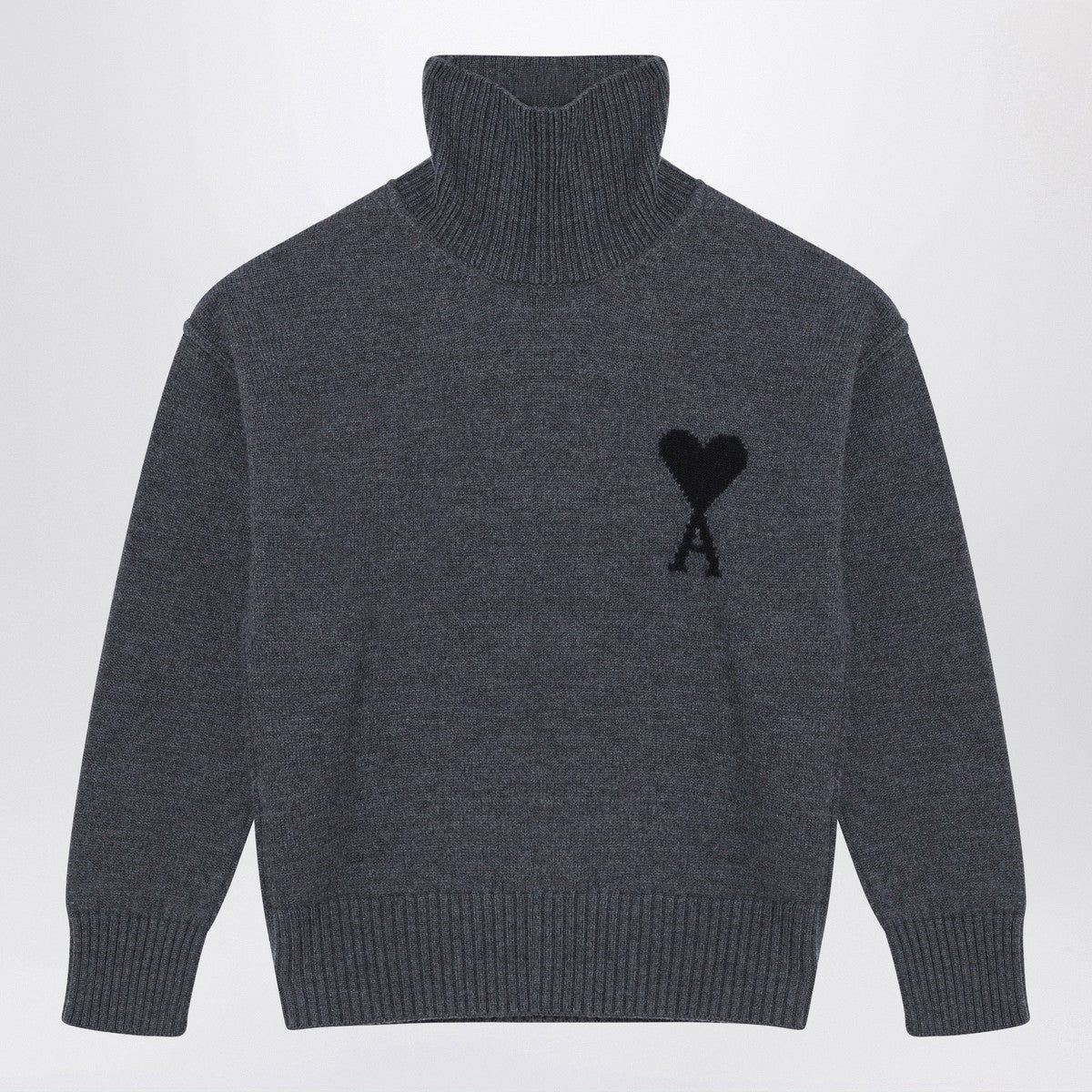 Ami Paris Turtleneck sweater Ami De Coeur grey