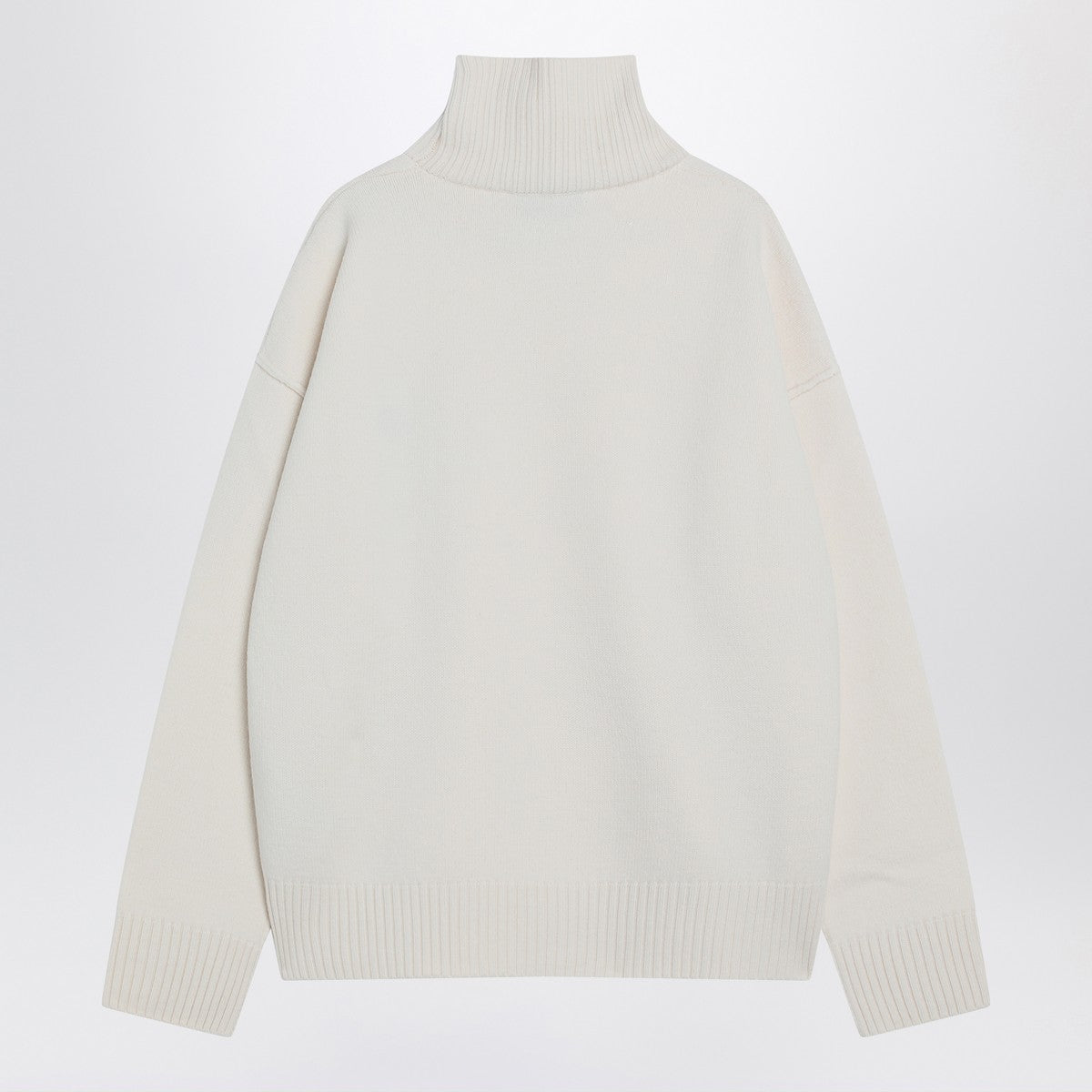 Ami Paris White Ami De Coeur turtleneck sweater