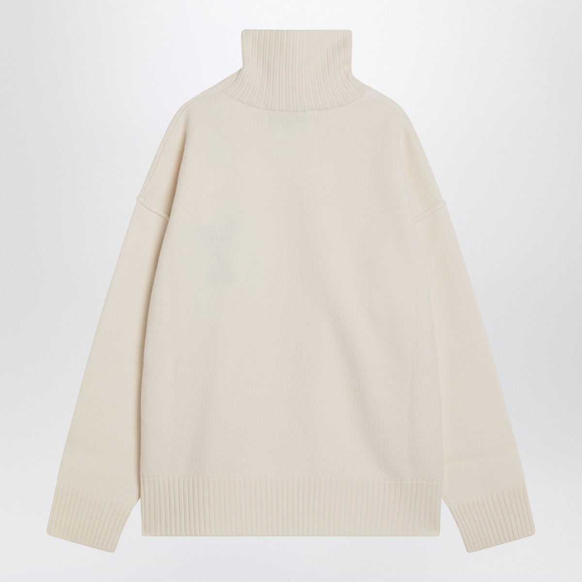 Ami Paris Turtleneck sweater Ami De Coeur white