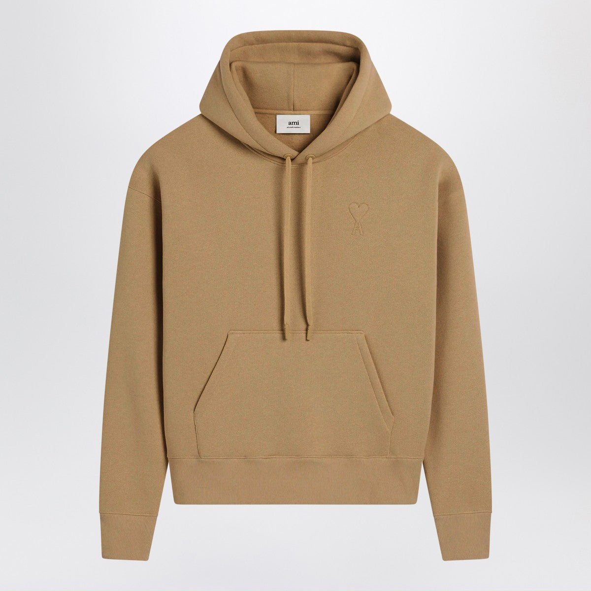 Ami Paris Camel Ami De Coeur hoodie