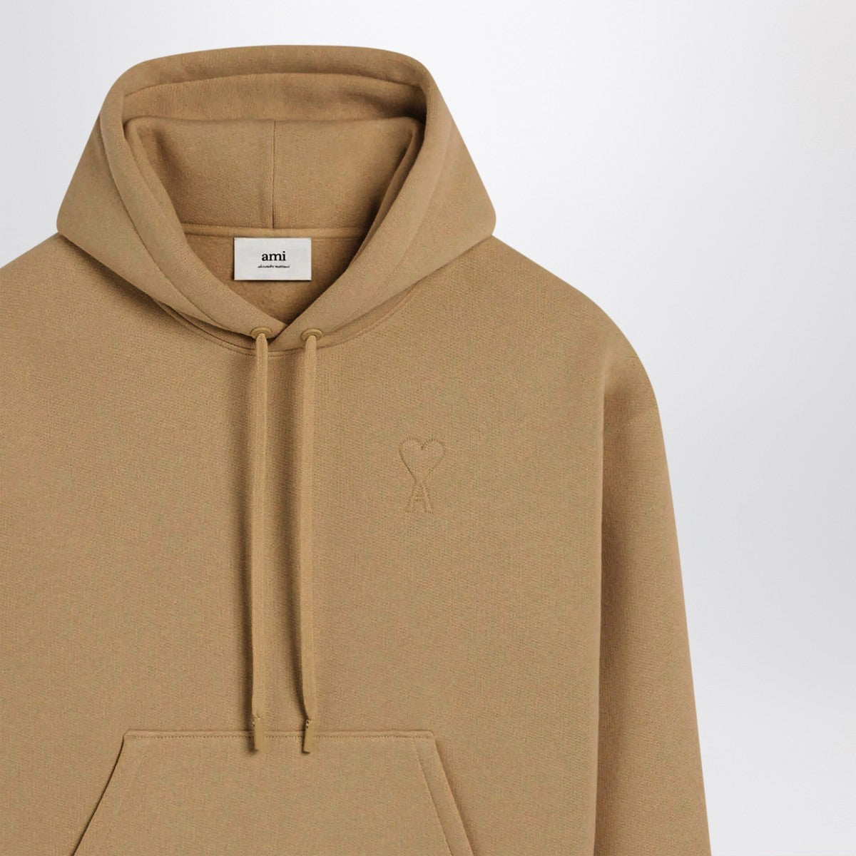 Ami Paris Camel Ami De Coeur hoodie