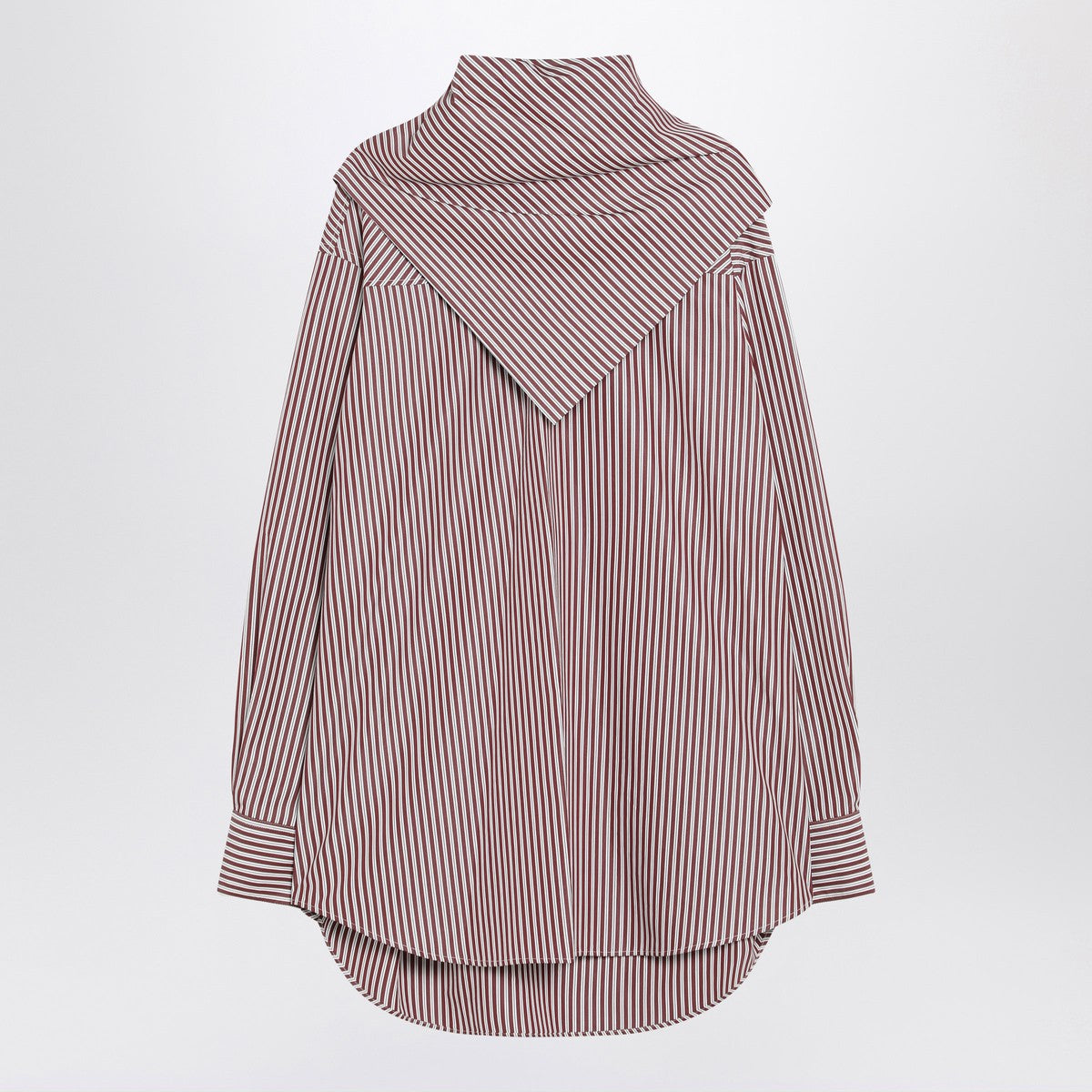 Ami Paris Cherry-coloured striped bandana shirt