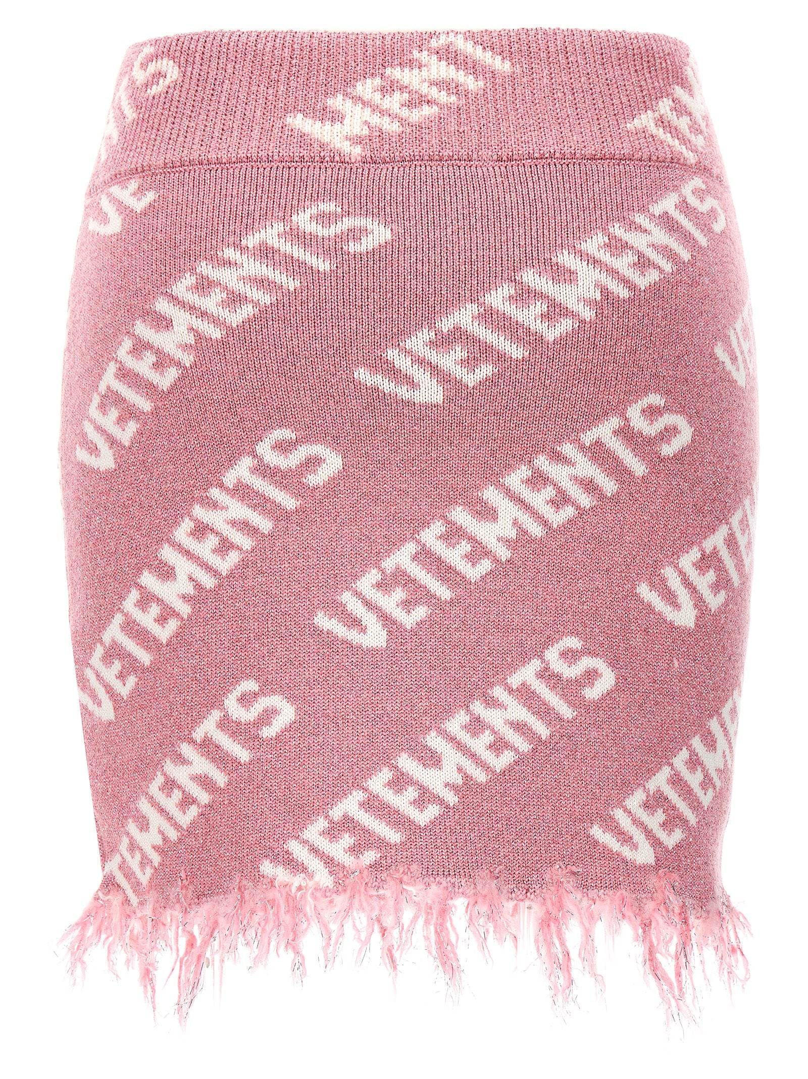 Vetements Iconic Lurex Monogram Skirt
