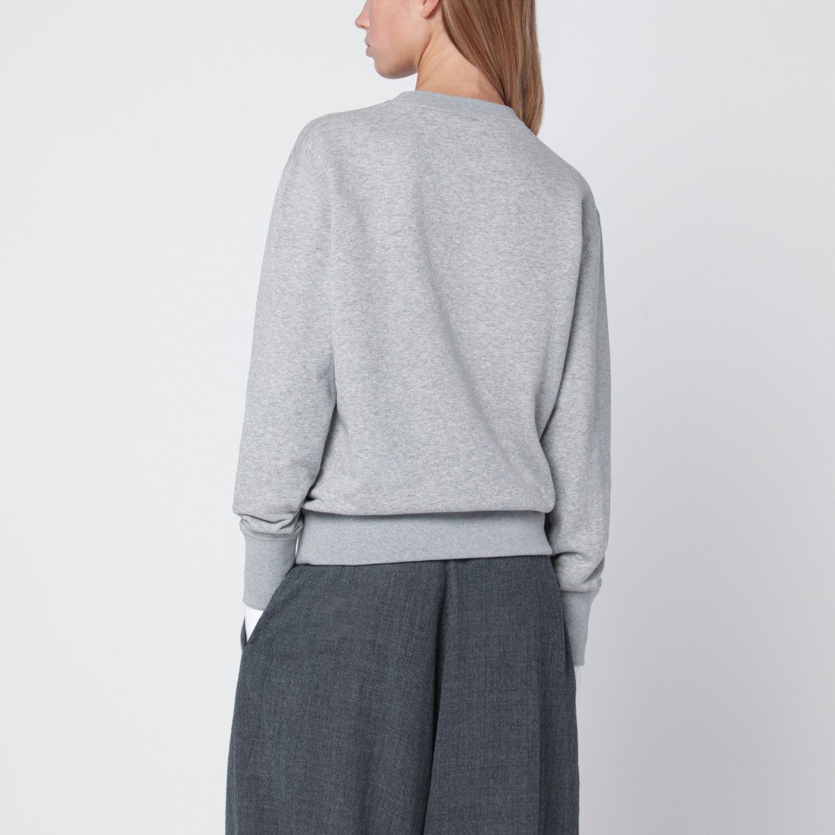 DARKPARK Grey melange cashmere blend sweatshirt