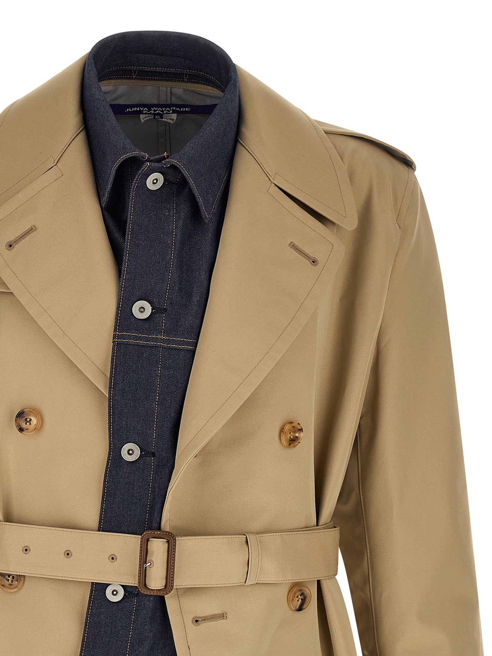 Junya Watanabe Denim Insert Trench Coat