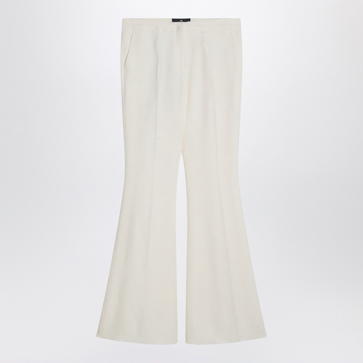 ETRO Flared trousers in ivory viscose