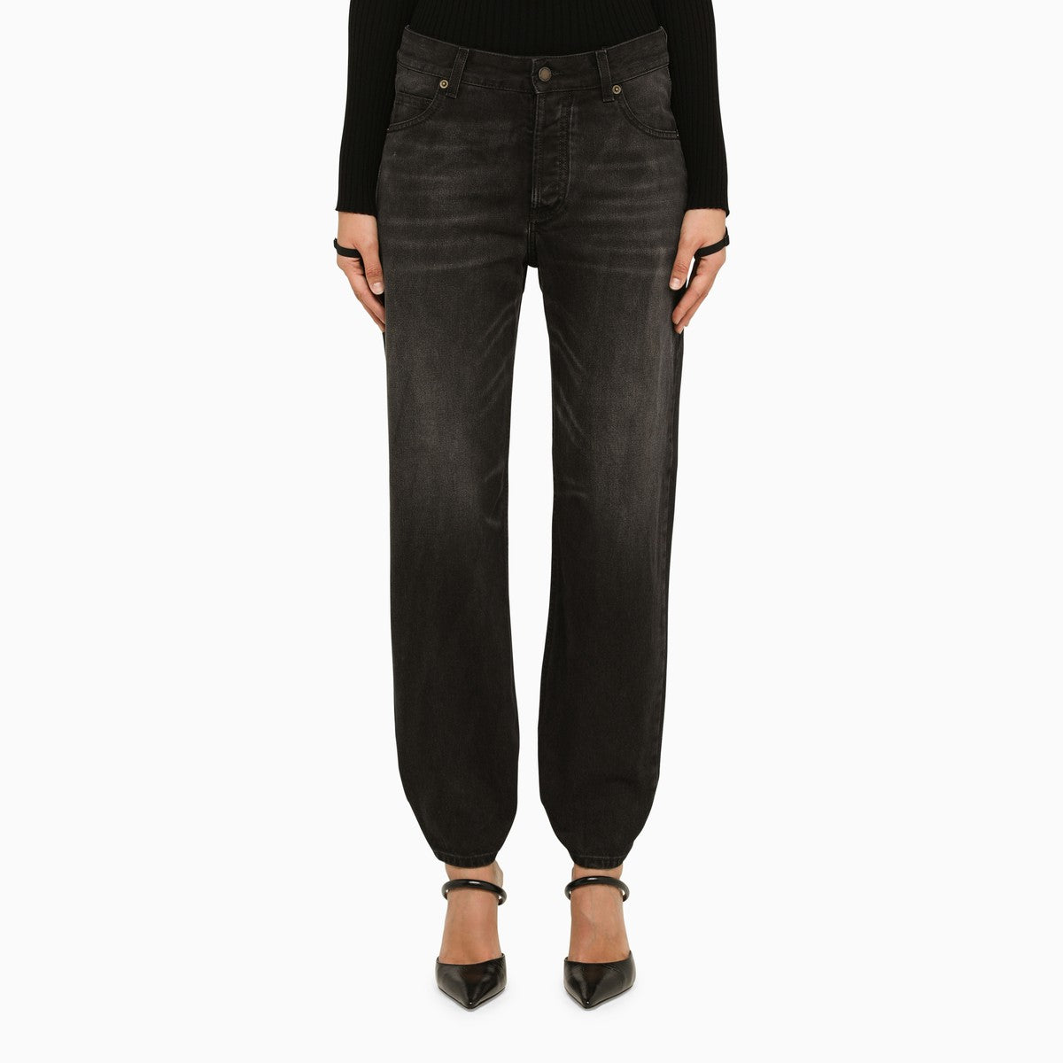 DARKPARK Black denim boyfriend jeans