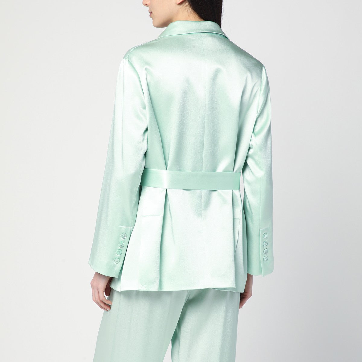 Semicouture Christiana jacket in aqua green
