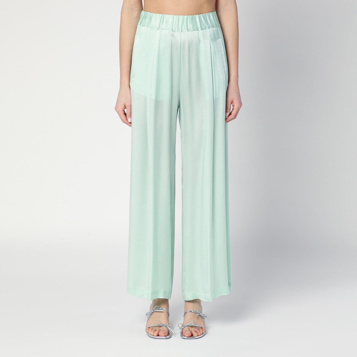Semicouture Johnny trousers in aqua green