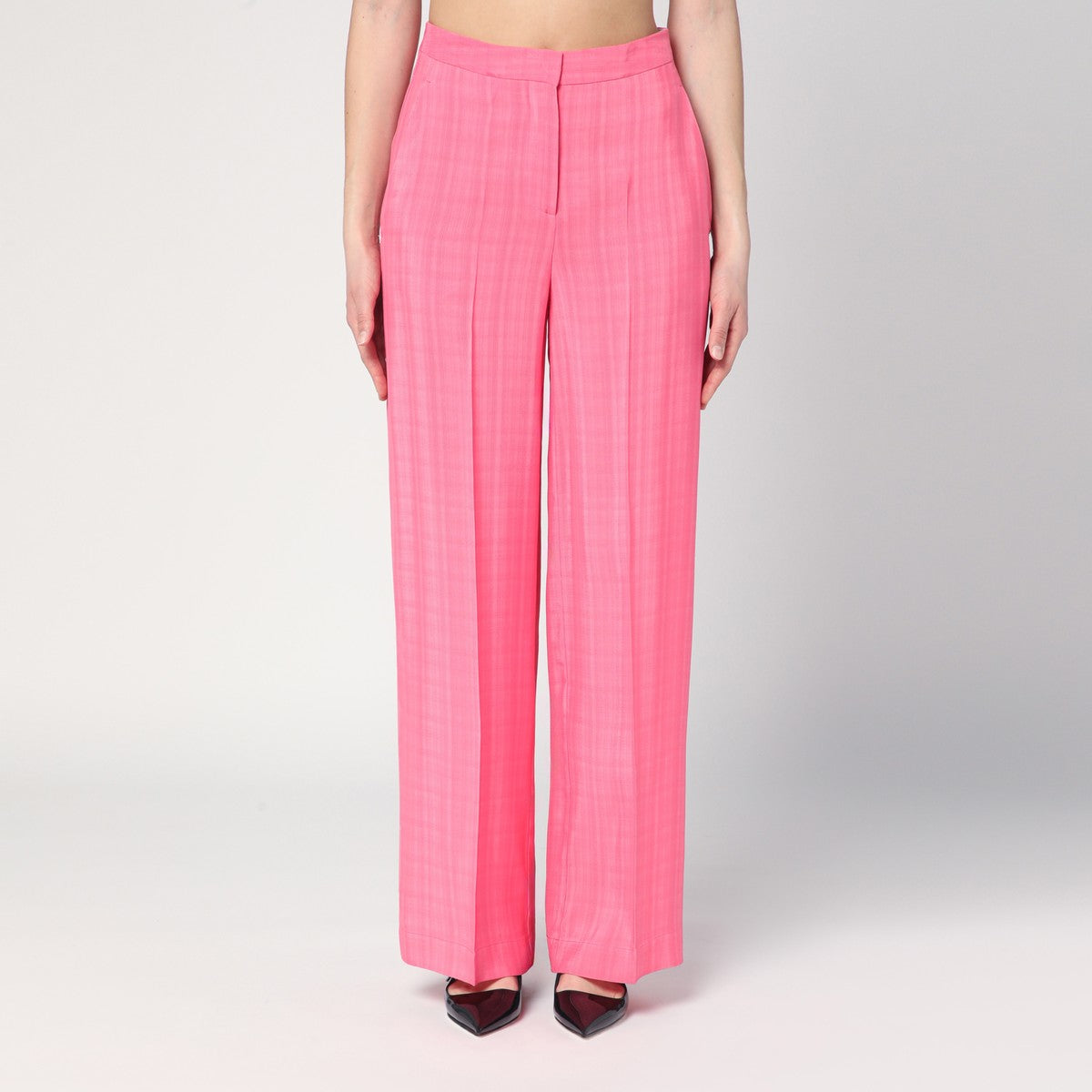 Semicouture Pink viscose Marlee trousers