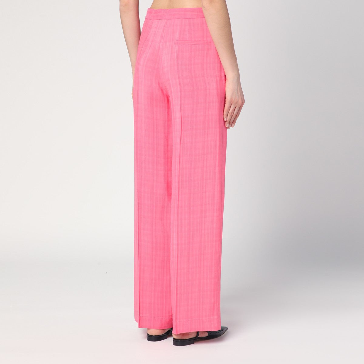 Semicouture Pink viscose Marlee trousers